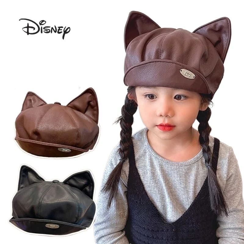 

Милый студенческий берет с Микки Маусом, милый крутой берет с кошачьими ушками, креативная личность, бейсболка для девочек на осень/зиму, подарок, оптовая продажа