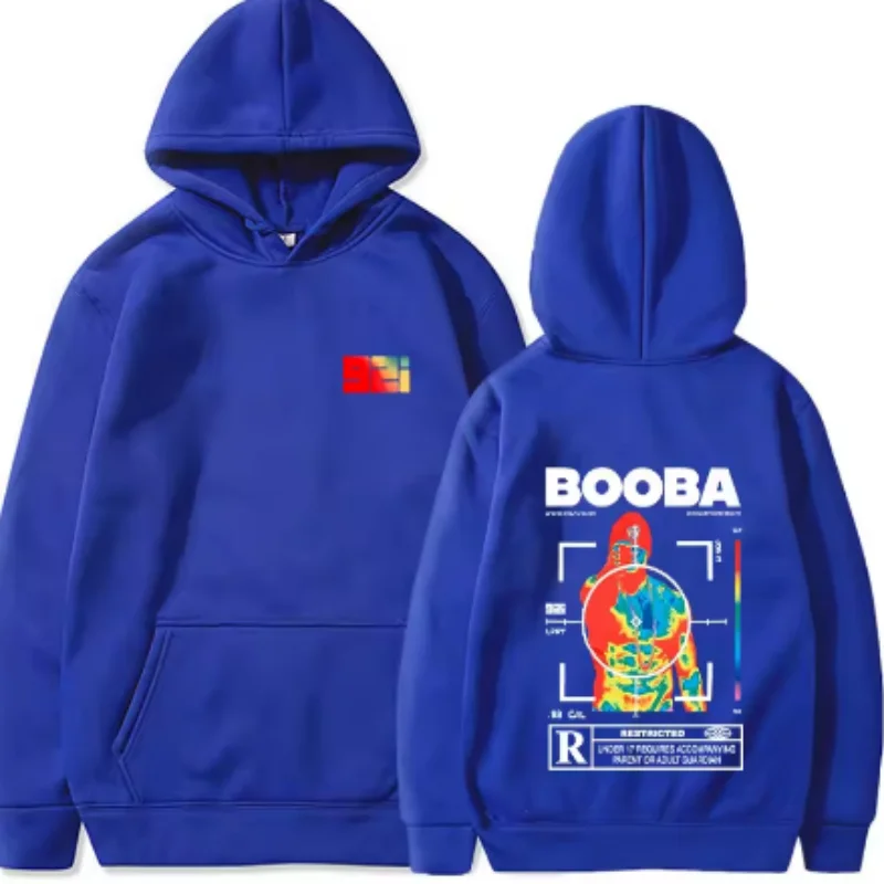 2025 التجارة الإلكترونية B2O للرجال والنساء نفس النمط موضة ملابس منقوشة بكم طويل هوديي للنساء الترفيه Hariku Style Street Tren