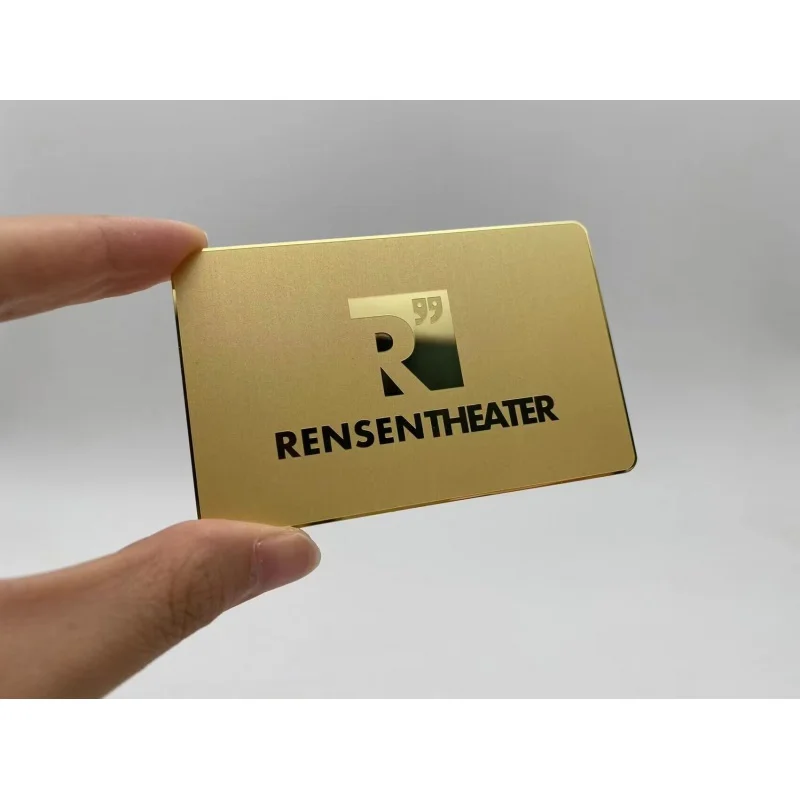 custom High End RFID NFC metal cards Silver Laser Cut Membership Stainless Steel Brushed Metal Vip Card