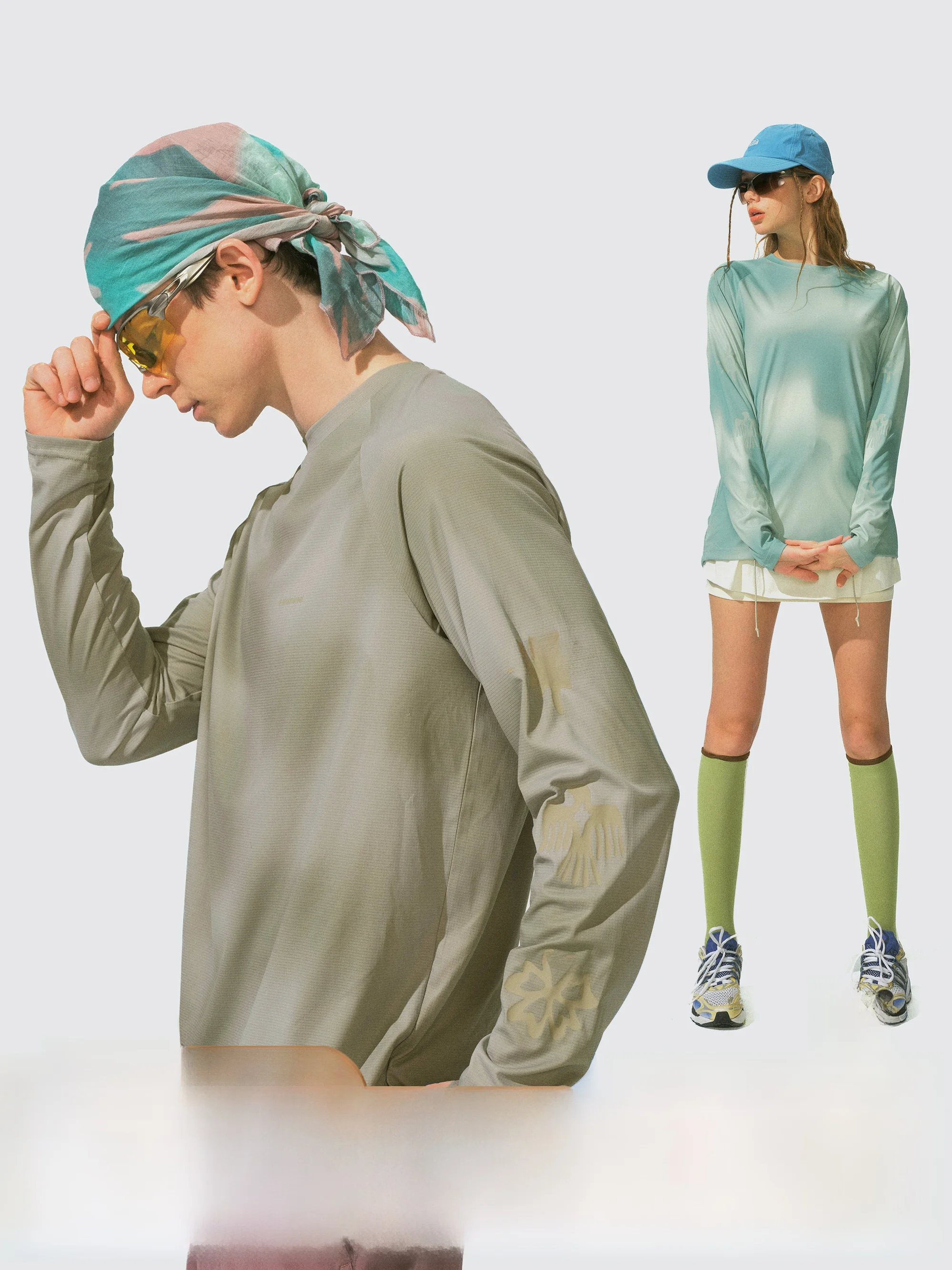 

Футболка Monterest свободного кроя с длинным рукавом и круглым вырезом, молодежная, летняя, с защитой от солнца, для активного отдыха, серфинга, каякинга