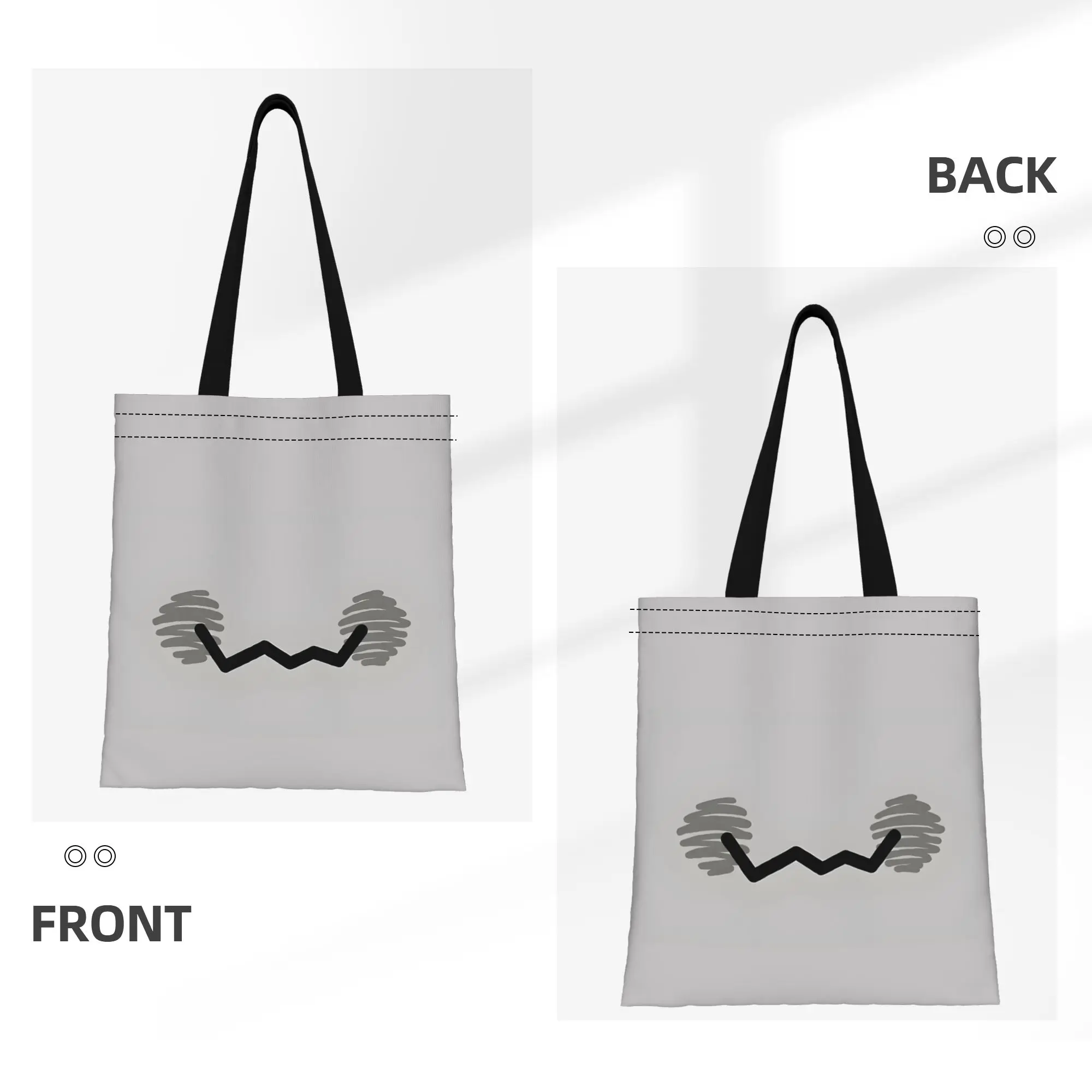 Puppet Smile   Shiny Pokemon Canvas Tote Bag Perfect for Shopping Women's Top-Handle Bags - view 2