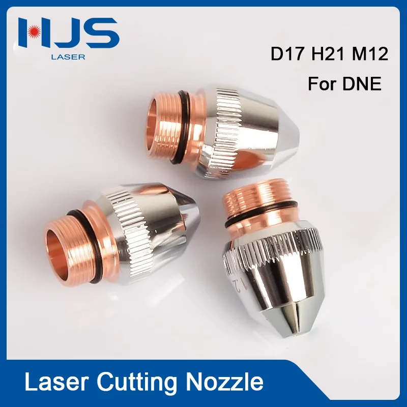 HJS Laser 10Pcs/lot New DNE H21 Copper Bullet Head Laser Nozzle - Customized Fiber Laser Cutting Machine Parts