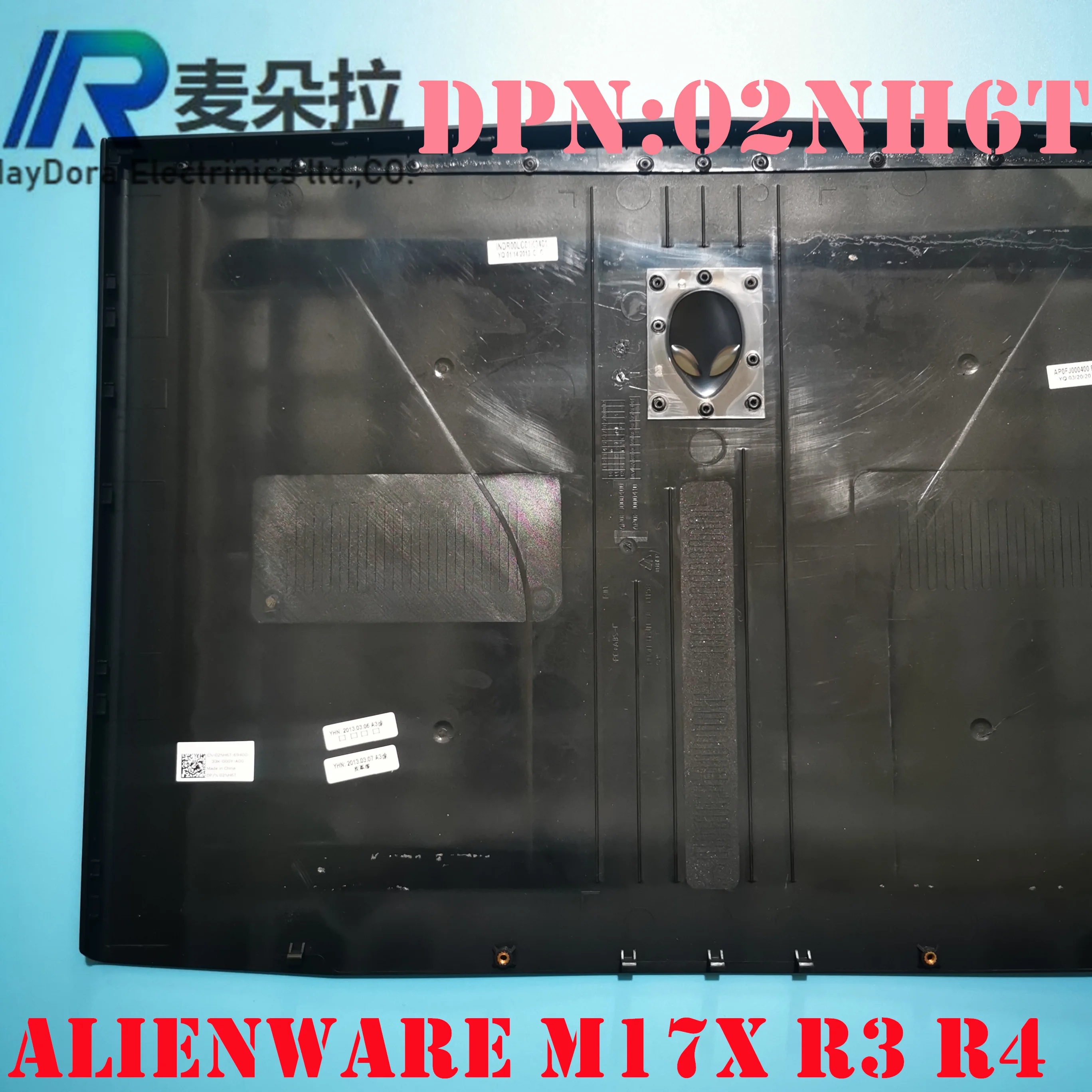 NEUE ORG Laptoptasche für DELL ALIENWARE M17X R3 R4 LCD-Rückseite Deckel hinten schwarz 02NH6T 2NH6T