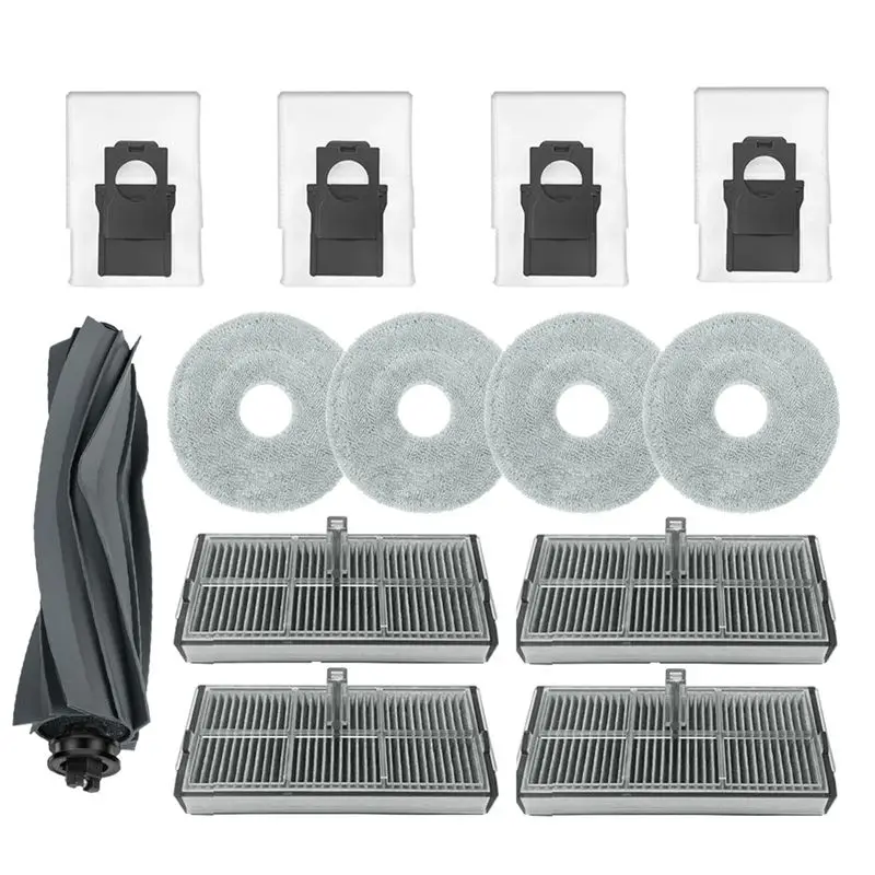 

Запасные части и аксессуары ABLG для Dreame S30 Pro Ultra, X40 Pro: основная щетка, HEPA-фильтр, салфетка для влажной уборки, мешок для сбора пыли