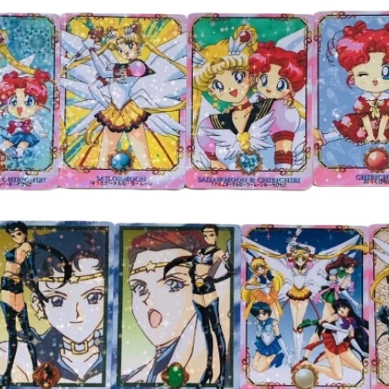 10 pz/set Sailor Moon Starlight tre moschettieri personaggi Anime Classic Star Flash Cards Tsukino Usagi Game Collection Cards