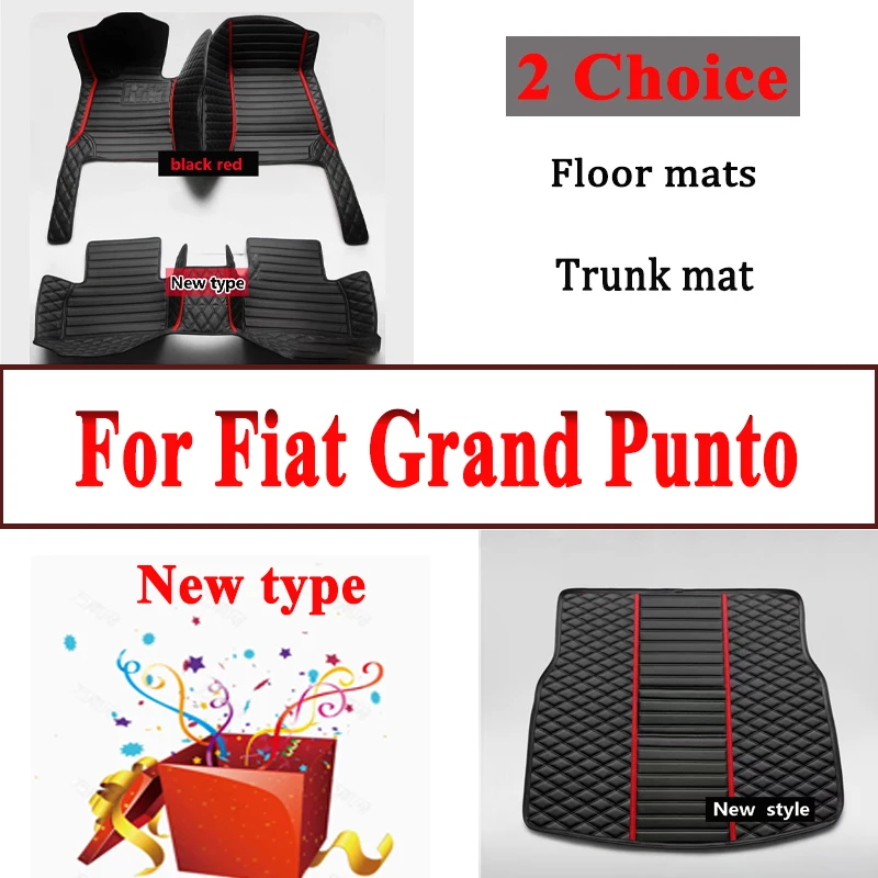 Car Floor Mats For Fiat Grand Punto Project 199 2005~2009 3door Tapetes Para Carro Alfombrillas Coche Car Mats Car Accessories