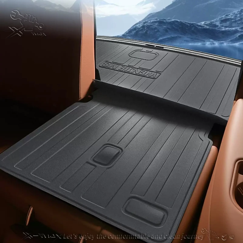 لهواوي AITO M8 2025 TPE مخصص صالح سيارة فرش داخلي للسيارات والشاحنات كل موسم البضائع حصيرة ثلاثية الأبعاد على شكل الليزر قياس الجذع بطانة الجذع حامي #3