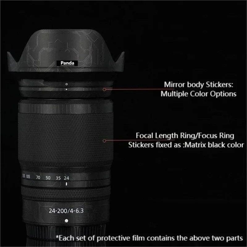 Z24-200 Sticker Camera Lens Coat Wrap Protective Film Protector Vinyl Decal Skin For Nikon Z 24-200mm F4-6.3 VR 24-200 Z24-200MM