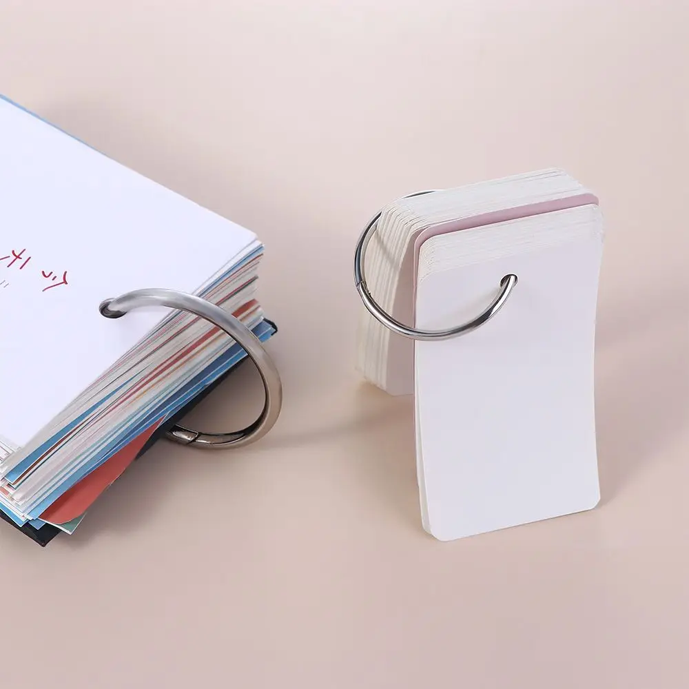 Split Ring Binding Supplies DIY Albums Loose-leaf Book Hoops Hinged Rings Keychain Circle Book Binder Metal Ring Binder