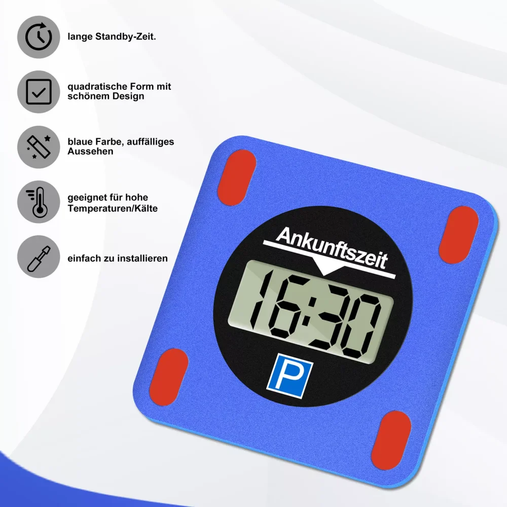 

1PC Professional Electronic Parking Disc With Digital Display Screen LCD Automatic Parking Disc Electric Parking Meter Car Parts