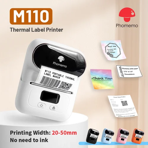 Phomemo M110 Mini Impresora Térmica Portátil, Impresora De