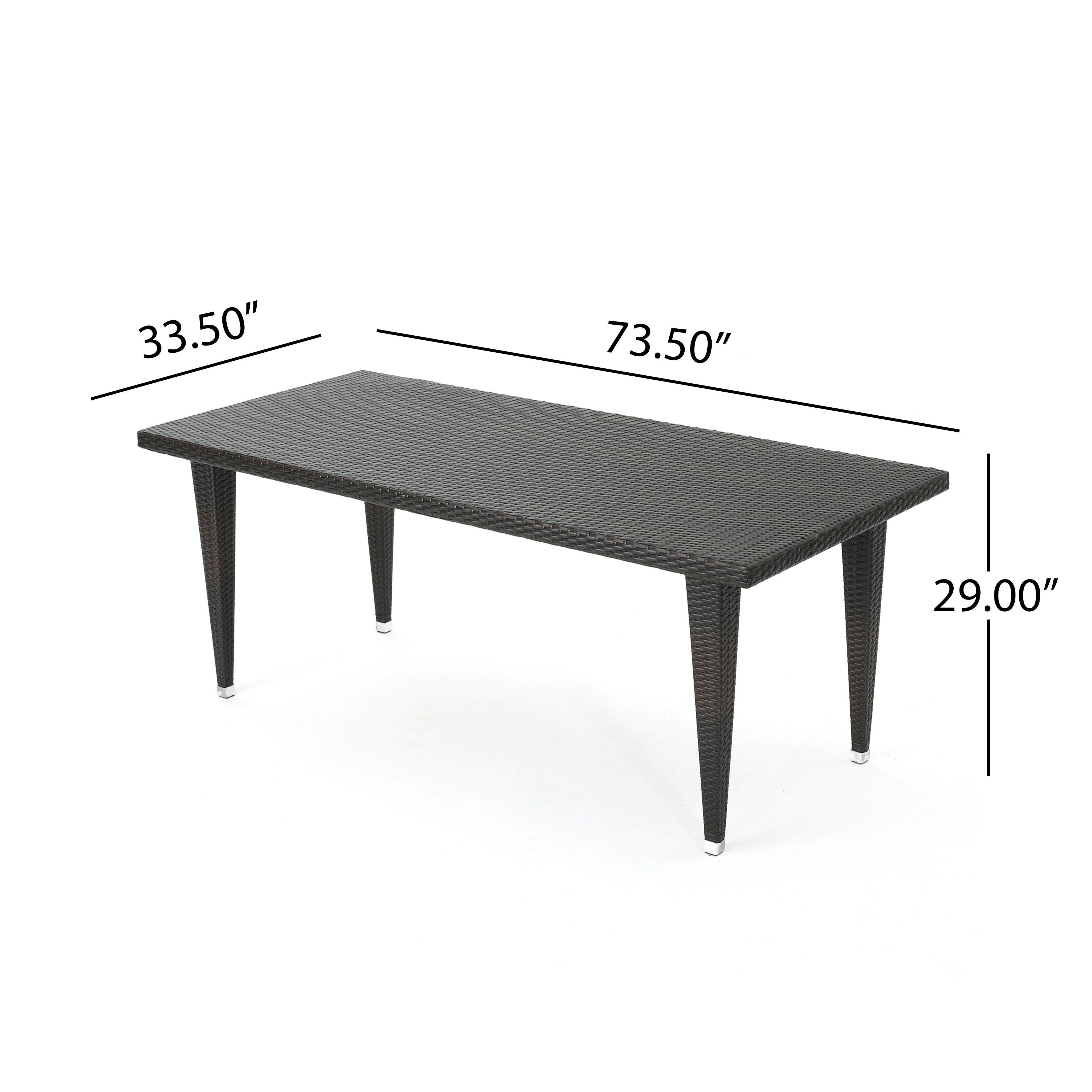 # 9 PCS Durable Outdoor Wicker Dining Set 73.50