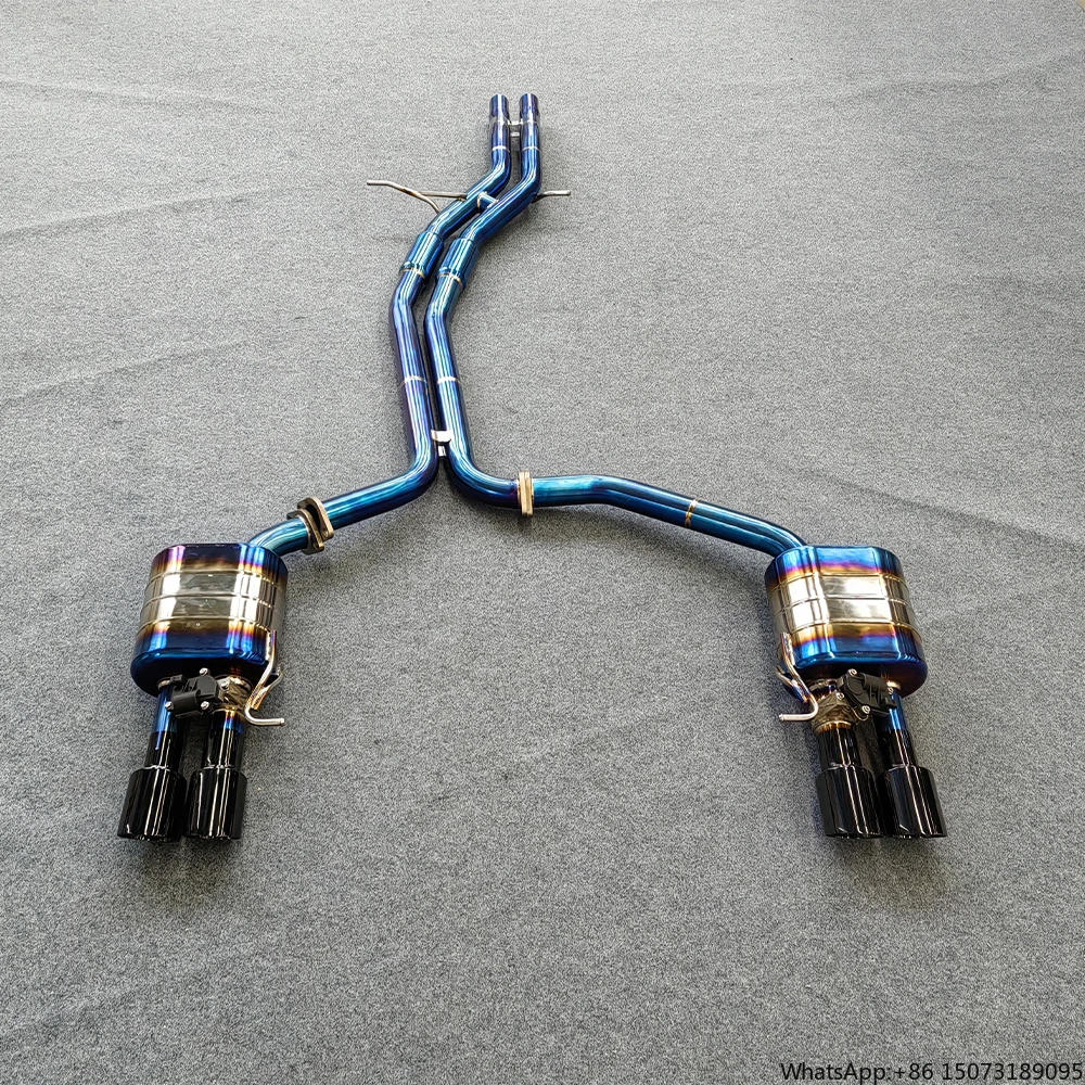 High Quality Titanium Alloy Vaved Catback Exhaust for S4 S5 B8 B8.5 3.0T Performance Valvetronic Muffler