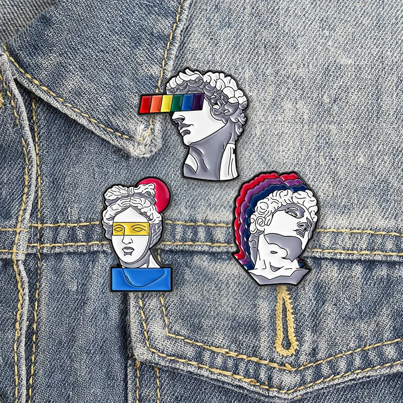 Classic Character Series Enamel Pin Collection Retro Portrait Character Brooch Backpack Lapel Badge Jewelry Gift for Friends