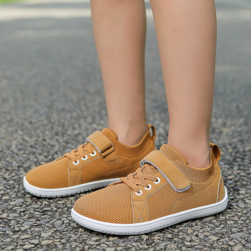 

Детская уличная повседневная обувь для босиком, противоскользящие спортивные легкие кроссовки на мягкой подошве для мальчиков и девочек, повседневные кроссовки