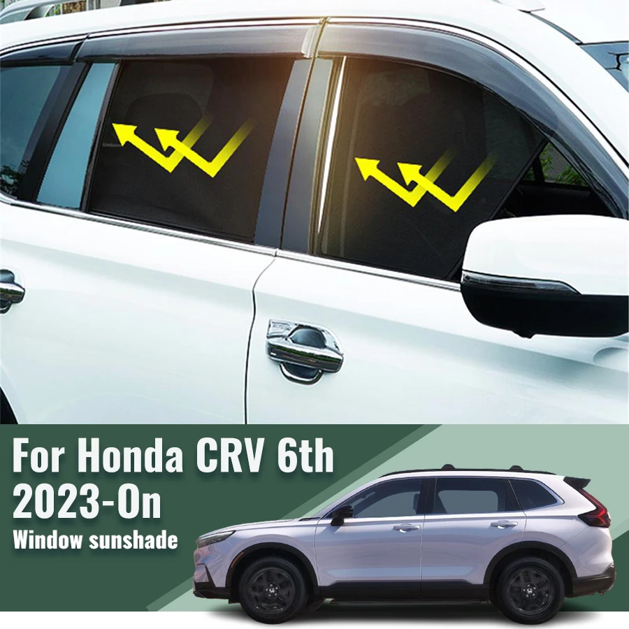 

For Honda CRV CR-V RS Ⅵ 2023 2024 Rear Side Window Sun Shade Visor Car Sunshade Accessories Front Windshield Vehicle Curtain