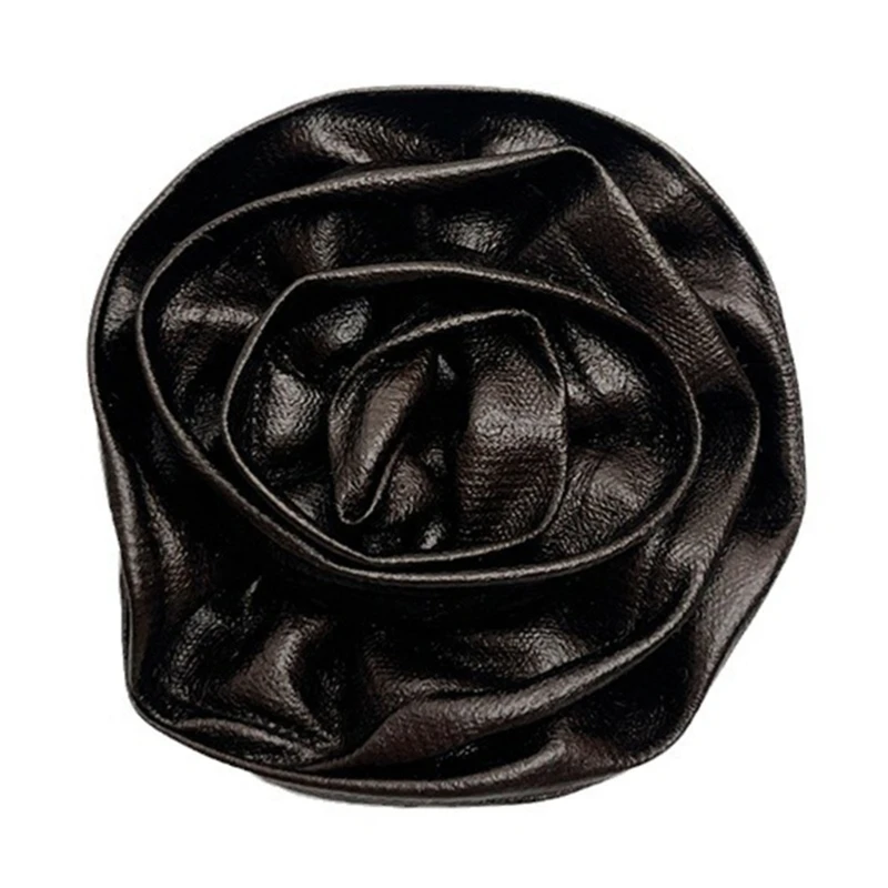 Stylish Rose Lapel Pin Leather Brooch Multifuntional Fashion 3D Flower Pin Fashion Clothing Pin for Dresses and Clothing