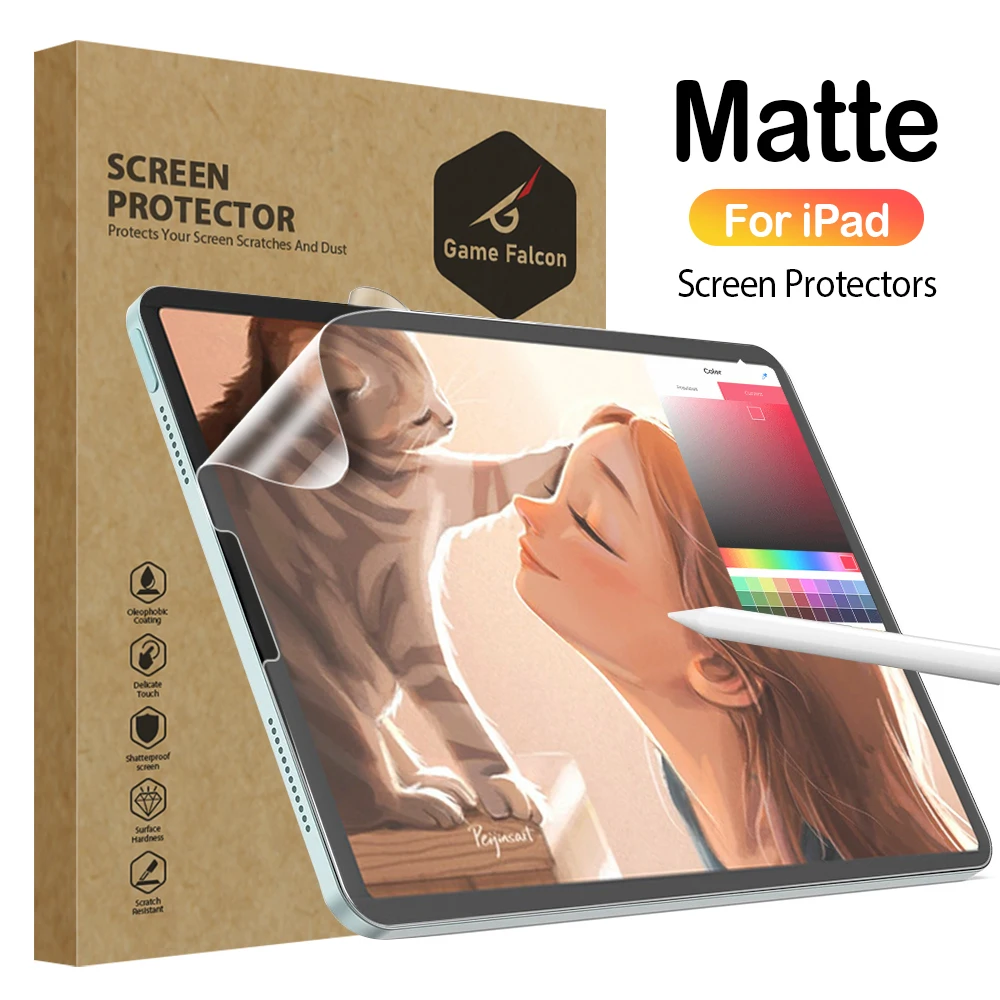 Like Paper Film Screen Protector For iPad A16 Air 11 M3 4 5 Pro 13 12.9 11 2025 M5 10th Generation 9th 10.2 Mini 6 7 Accessories