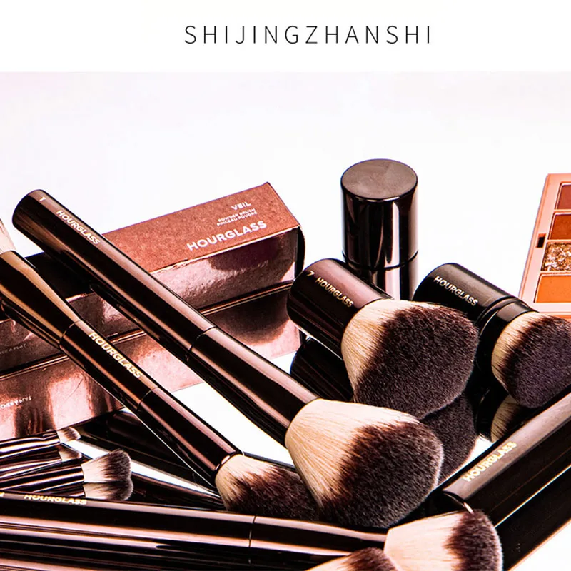 Aluminum Tube Makeup Brush Foundation Brush Loose Powder Eyeshadow Brush Concealer Brush Blush Brush Lip Brush