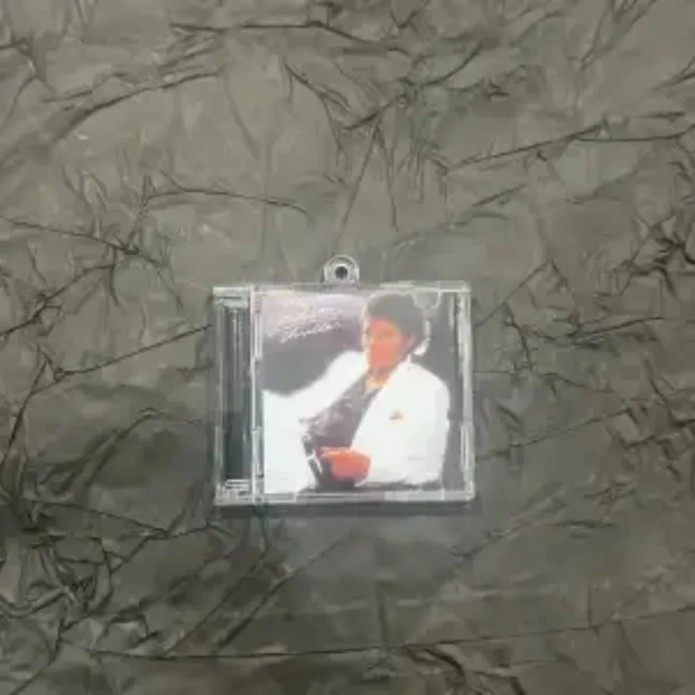 Michael Jackson Mini CD Keychain 6PCS MJ Fans English Replica Playable Classic Music Memorabilia Gift Free Shipping