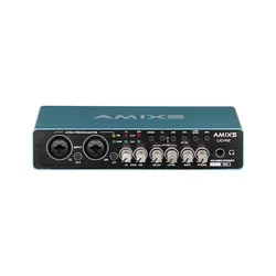 AMIXS UC42 Audio Interface for Recording Computer Free Drive USB External Sound Card for Pc Audio Equipment Professional Video