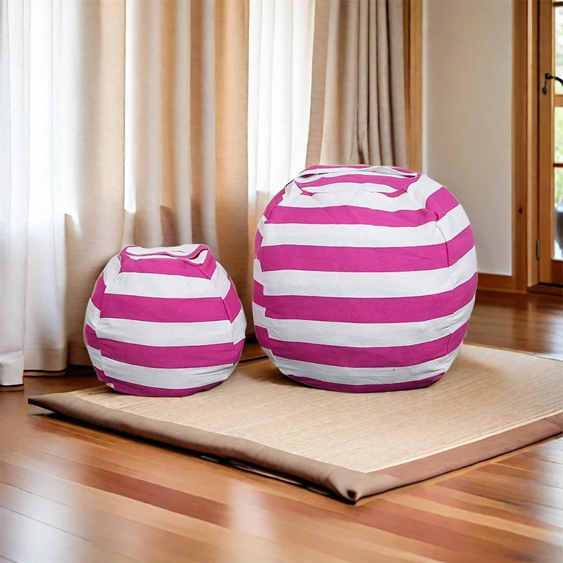 Printed Children\'s Plush Toy Storage Beanbag Set Comfortable Lazy Sofa Beanbag Storage Stuffed Chair Children\'s Toy Zipper