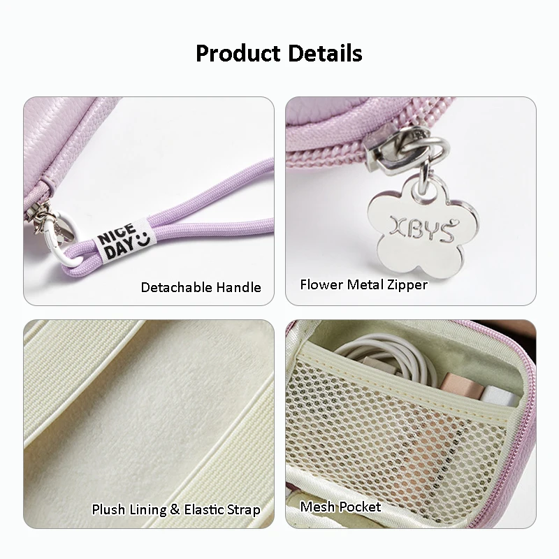 Storage Collection Bag Case Hard Shell Organizer Case for Earphone Laptop Charger Hard Dish USB Flash Cable Electronic Device view 6