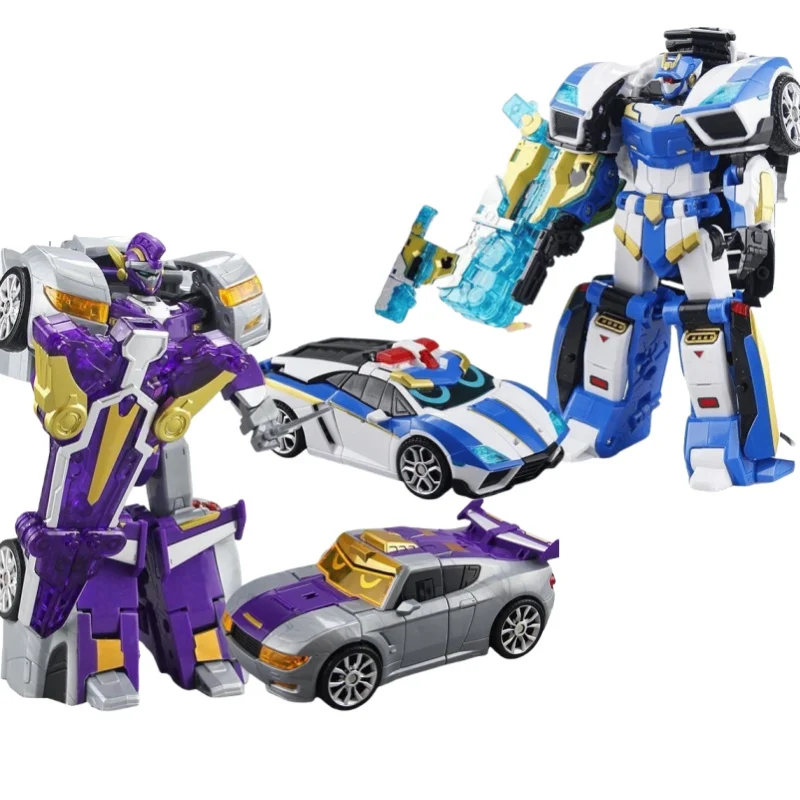 

Metal Cardbot Transforming Mecha Robot Car Toy HEAVY IRON BLACK HOOK Trailer Cargo Truck Action Figure Transformation Model Gift