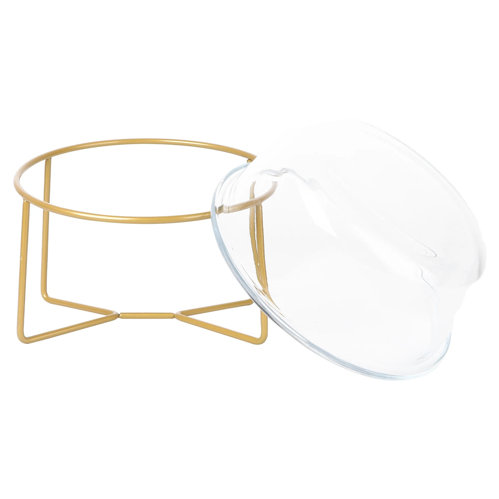 

Premium Glass Pet Food Bowl 480ML 800ML Elevated Cat Dog Feeder Dish Non-Slip Base Storage Container Easy Clean Healthy Feeding