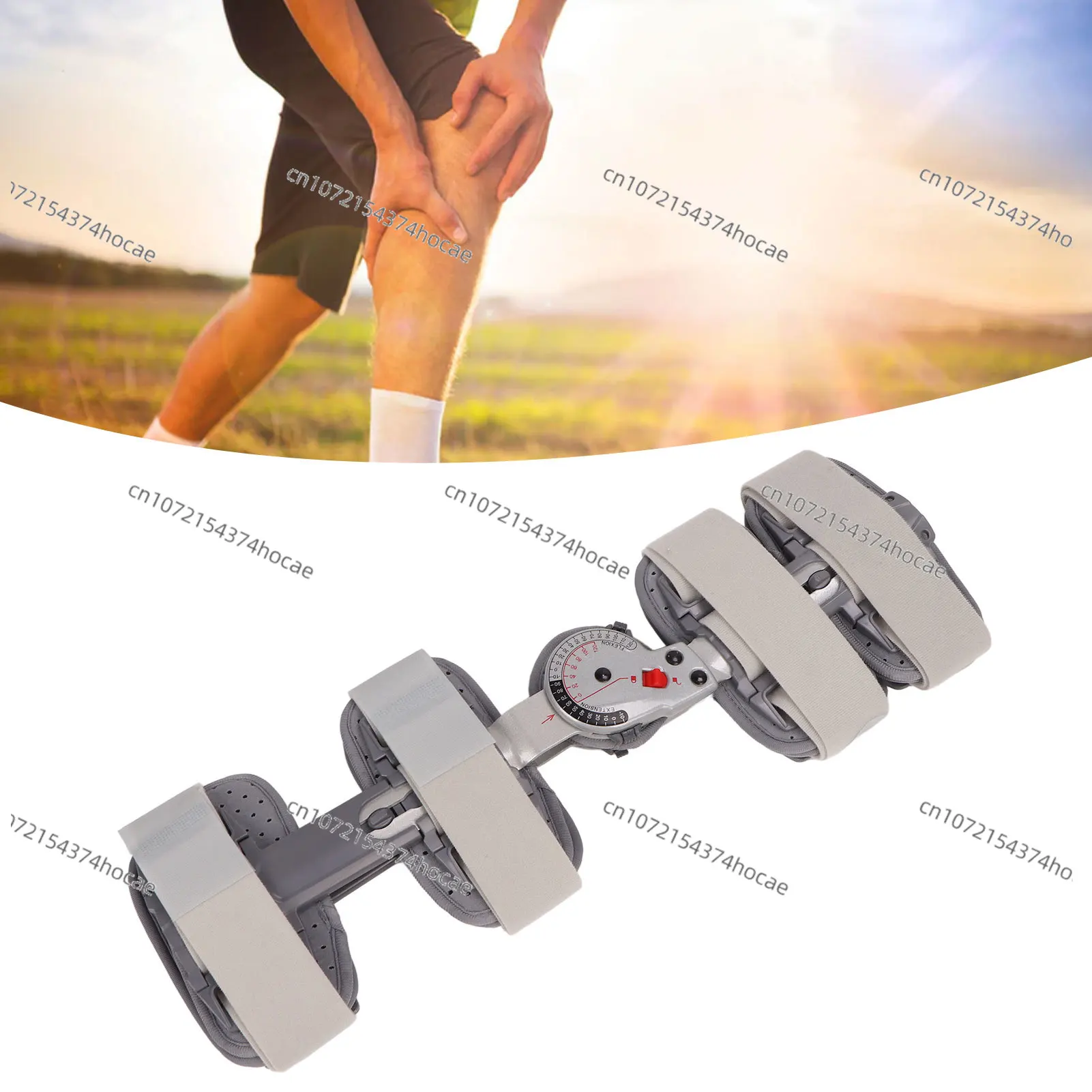 Hinged Knee Brace Immobilizer Orthosis Stabilizer Injury, Recovery Support for Orthopedic Rehab Post Op