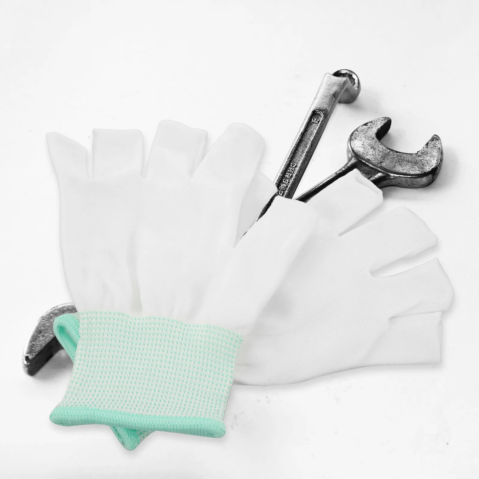 

10 Pairs Anti slip Breathable Gloves Protective Outdoor Garden Work Nylon Cut Resistant Gardening Weeding Planting Wear