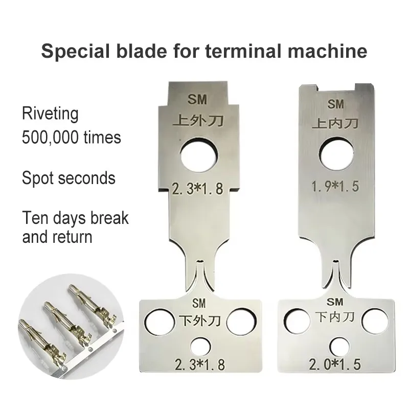 OTP Terminal Crimping Machine Blade Tool Set Horizontal Straight Feeding Cold Compression Mold PH2.0 XH2.54 SM VH3.96