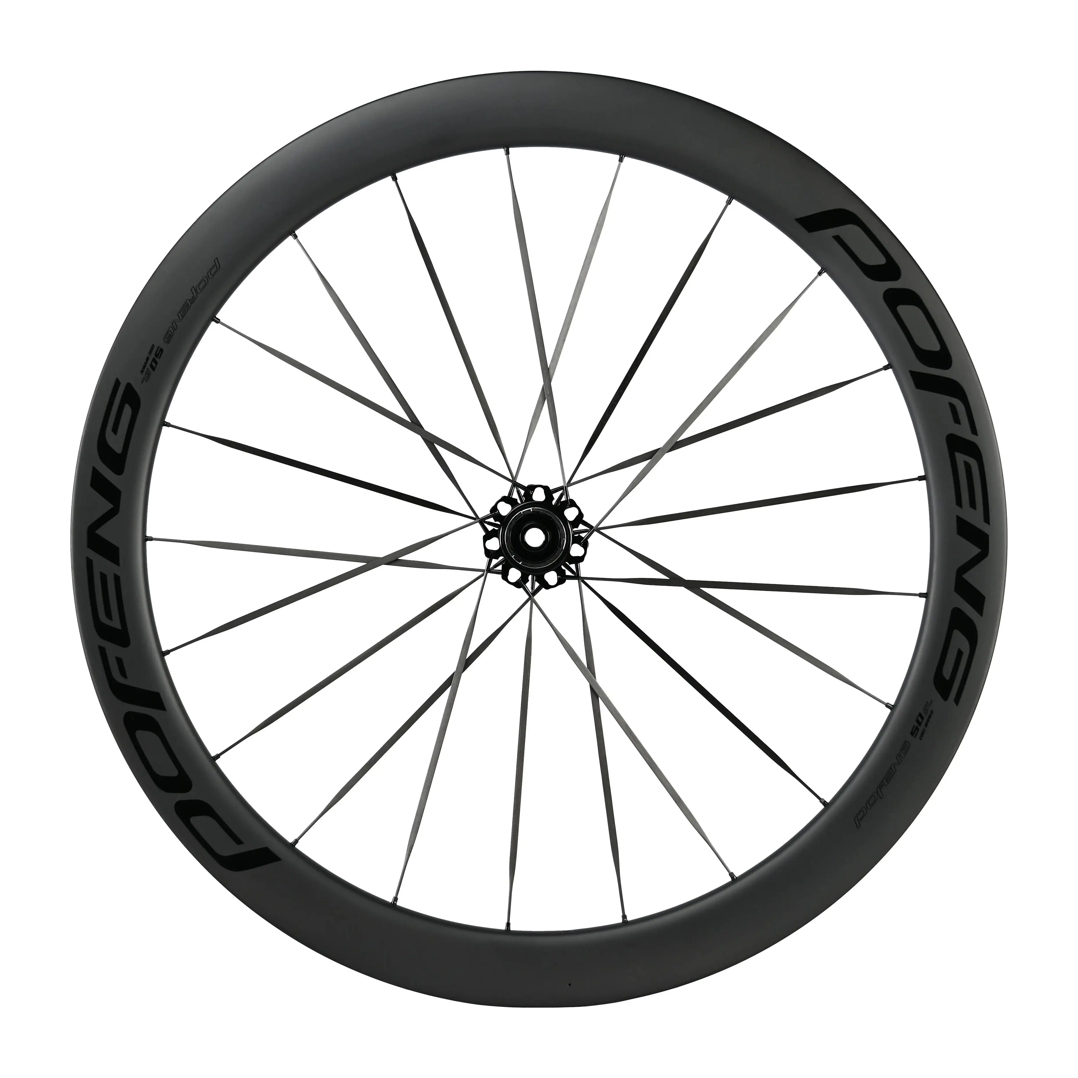 Full 700C Carbon Road  Clincher Tubeless Bike  Wheelset  50mm Bicycle Wheels UD Matte Basalt Brake CX32