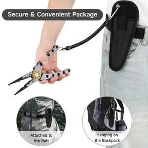 Fishing Pliers Line Multifunctional Cutter Aluminum League Tissue Hook Remover 150g 20cm Fishing Equipment 8 Main Sales Fishing Kit - №7
