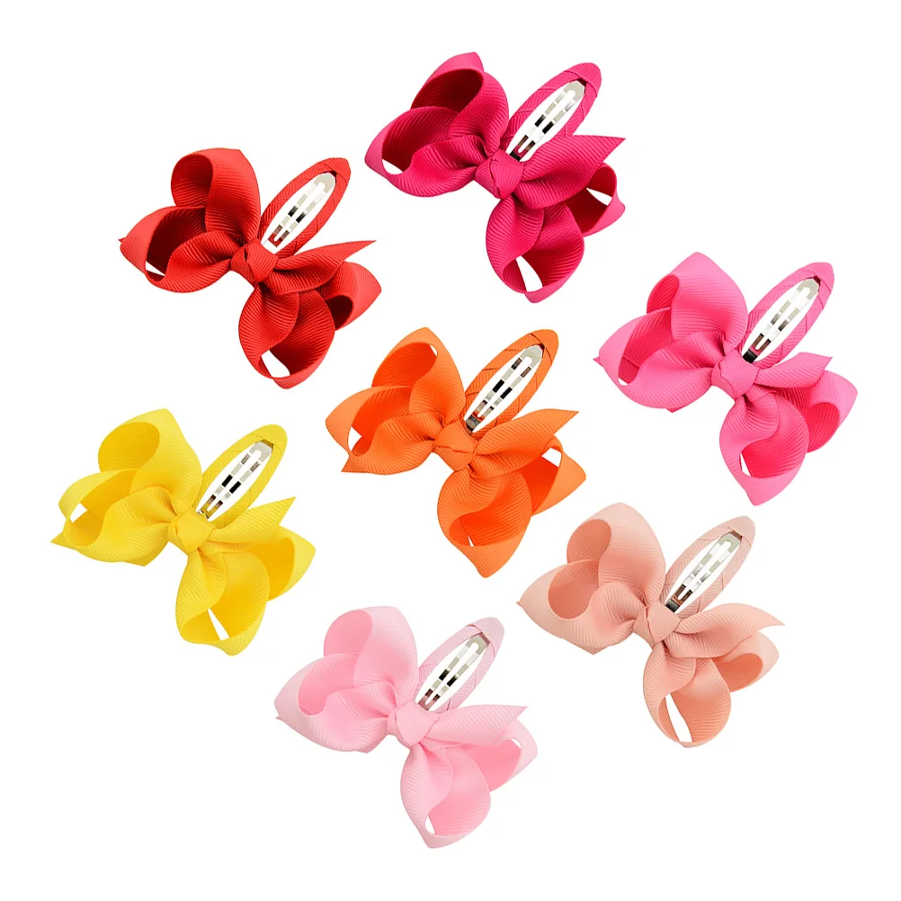 

7 Pcs Fabric Hairpin Exquisite Clips Accessories Bowknot Bobby Beautify Style Gift for Cute