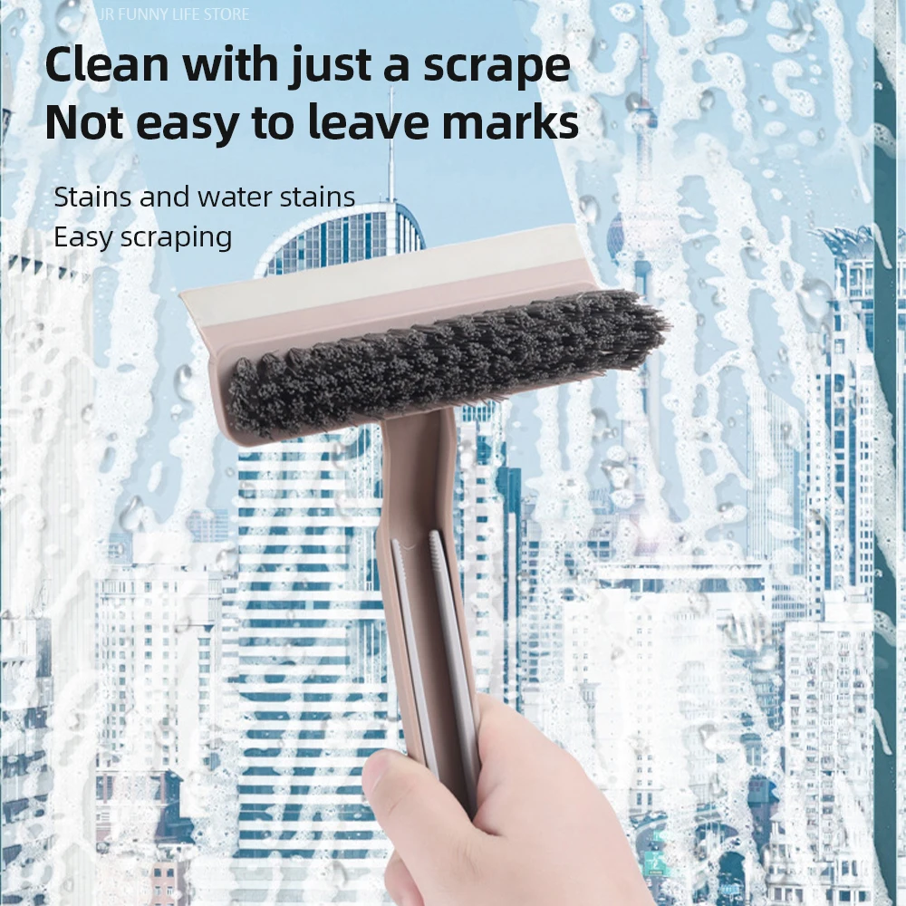 4-In-1 Window Frame Cleaning Brush Window Glass Cleaner Multi-Functional Corner Brush Glass Wiper Household Cleaning Tool