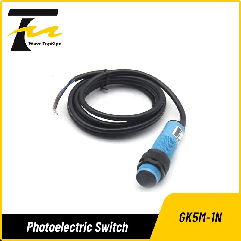 wavetopsign Photoelectric Switch Three Wire NPN NO NC GK5M-1N M18 10-36VDC