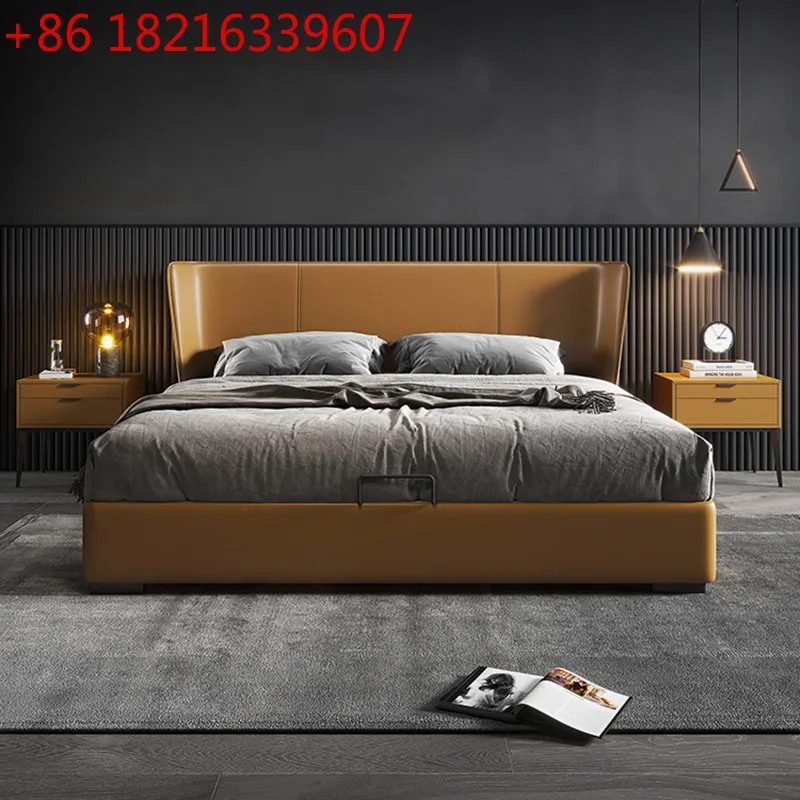 YAO Luxury King Size Bed Frames Nightstands Modern Luxury Bed Aesthetic Double Headboards Muebles Para Dormitorio Bedroom Furnit