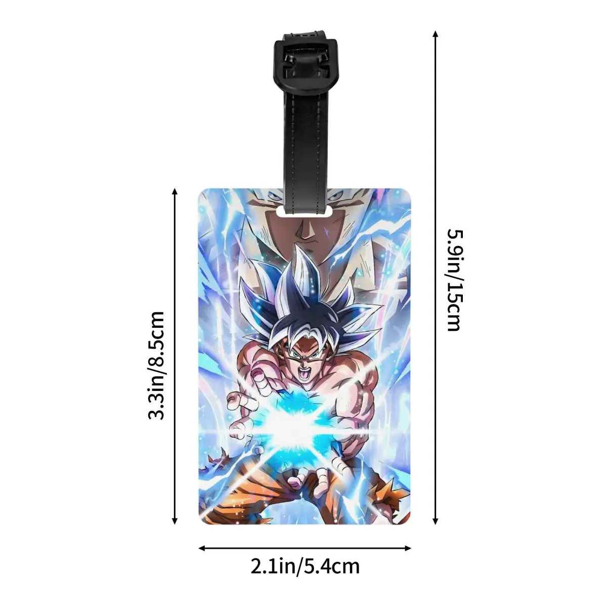 Étiquettes de bagage Manga de dessin animé végéta personnalisées pour valises, nouveauté mignonne, couverture de confidentialité, nom, carte d'identité