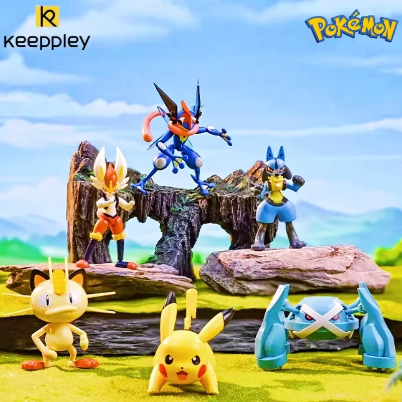 Keeppley Building Blocks Pokemon Adventure Version Pikachu Cartoon Assembly Model Charizard 3D T Anime Action Model Gifts