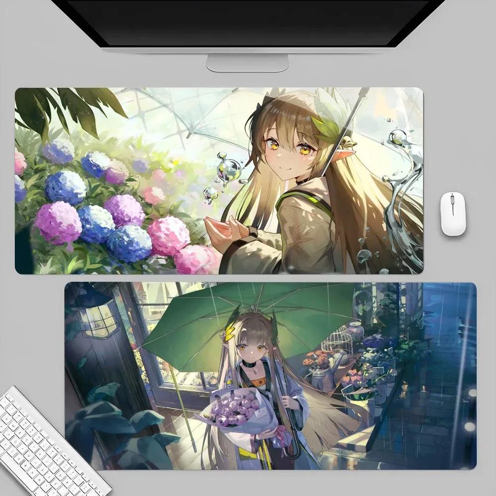 Anime Girl Arknights Muelsyse Mousepad Large Gaming Mouse Pad LockEdge Thickened Computer Keyboard Table Desk Mat