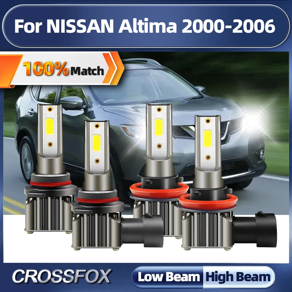 240W LED Headlight Bulbs 40000LM High Low Beam Turbo Auto Lights 12V For NISSAN Altima 2000 2001 2002 2003 2004 2005 2006 