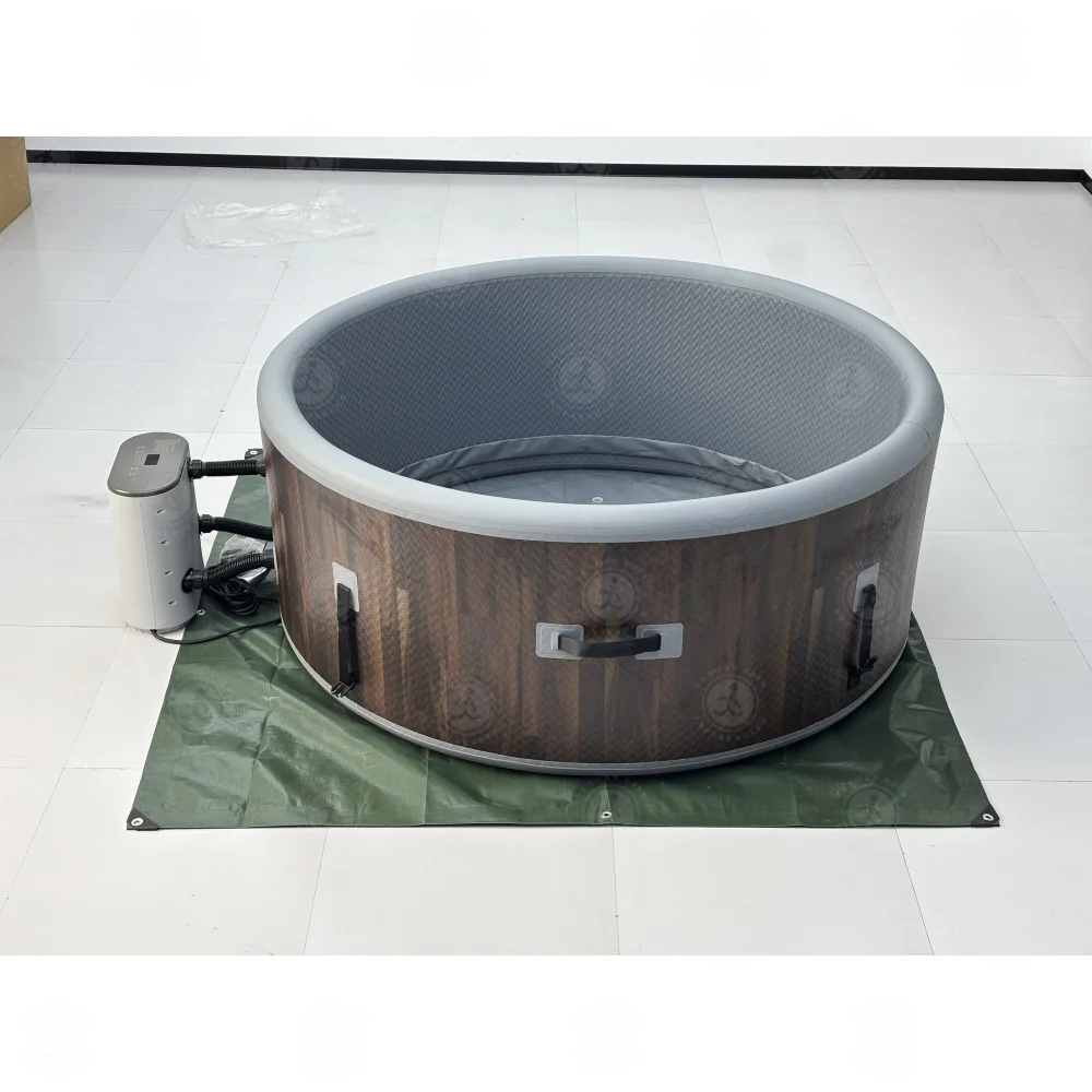 

Надувная гидромассажная ванна с утепленной крышкой | Уличный спа-бассейн для семейного отдыха