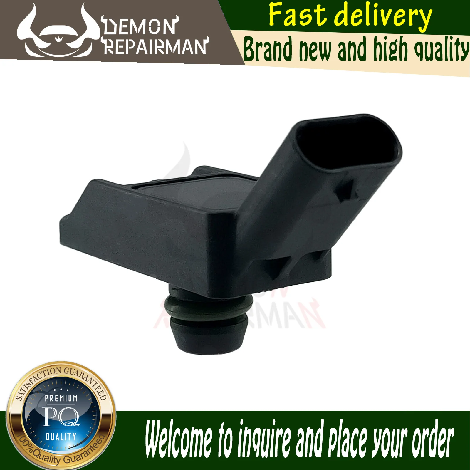 

Intake Manifold Air Pressure Sensor MAP Compatible with Mini Cooper R56 BMW 3 CITROËN DS3 DS4 DS5 1.6L 261230253 9680182138A
