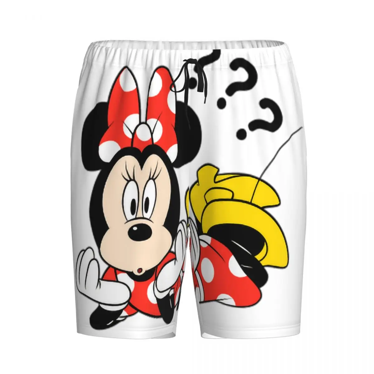 Benutzerdefinierte Cartoon Animation Minnie Mouse Pyjama Shorts Herren Nachtwäsche Lounge Bottom Stretch Schlaf Short Pjs mit Taschen