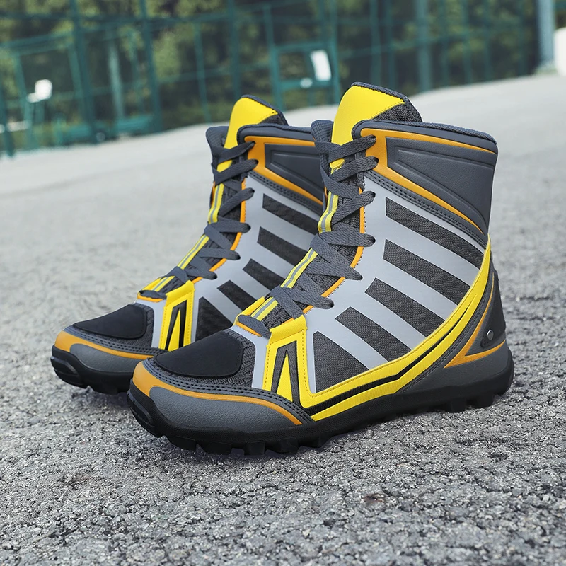 

Motorcycle protective boots men's four season new outdoor leisure road breathable fashionable comfortable high top riding boots