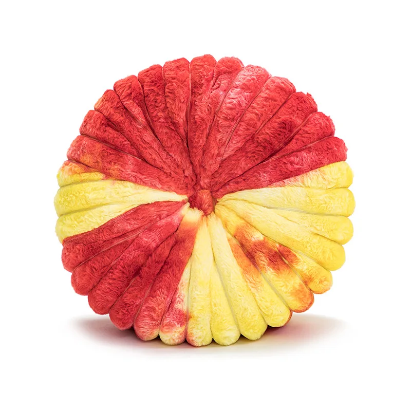 

Inyahome Round Pumpkin Pillow Striped Decorative Throw Pillows Floor Cushion Pumpkin Pleated Chair Cushion Suitable for Bedroom