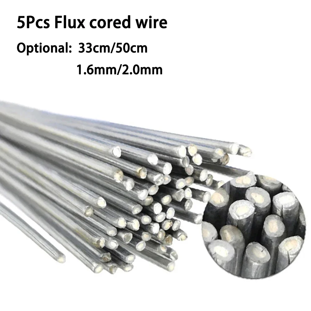 5 ชิ้นแท่งเชื่อมอลูมิเนียมต่ําอุณหภูมิ Easy Melt Flux Cored Wire ลวดเชื่อมไม่จําเป็นต้องแป้ง 330/500 มิลลิเมตร 1.6/2.0 มิลลิเมตร