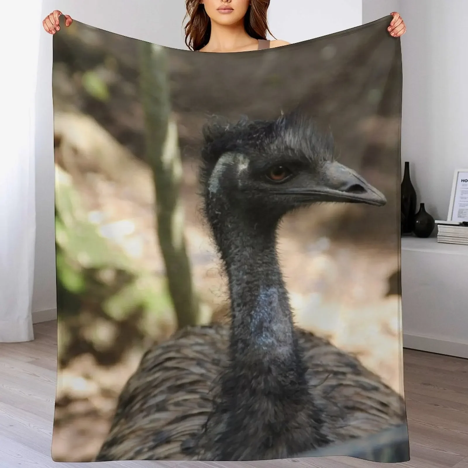 

Emu Throw Blanket Luxurious Soft Blanket Holiday Gift for Family