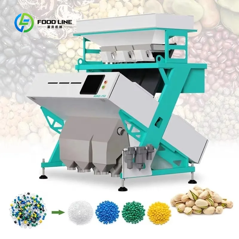 Customized Fruit Color Sorter Sorting Machine for Coffee Wheat Spice Grain Intelligent Optical High Precision LED Sensor